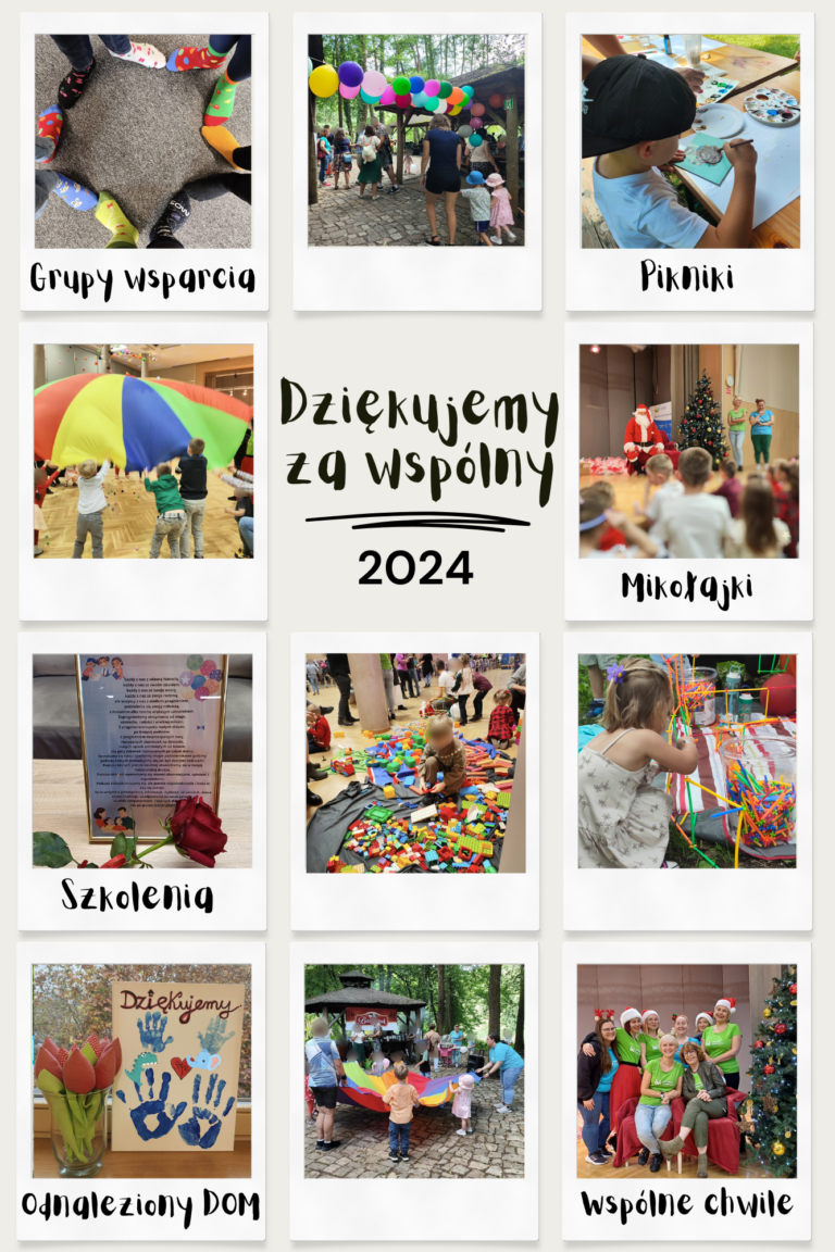 Podsumowanie roku 2024    w Ośrodku Adopcyjnym w Zielonej Górze