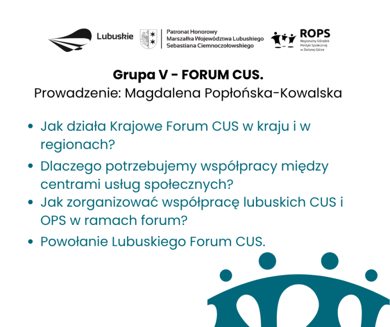 Grupa V – Forum CUS