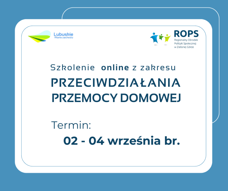 Szkolenie z zakresu przeciwdziałania przemocy domowej