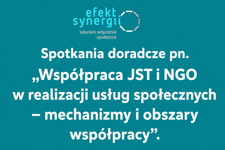 Zaproszenie do udziału w spotkaniach doradczych dotyczących współpracy JST i NGO w realizacji usług społecznych