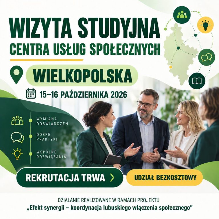 Zaproszenie do udziału w krajowej wizycie studyjnej poświęconej funkcjonowaniu Centrów Usług Społecznych
